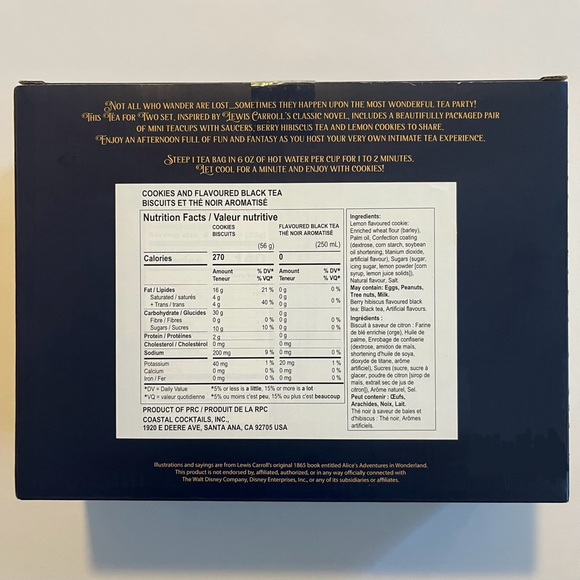 Alice in Wonderland Tea set with tea and cookies - Picture 7 of 9
